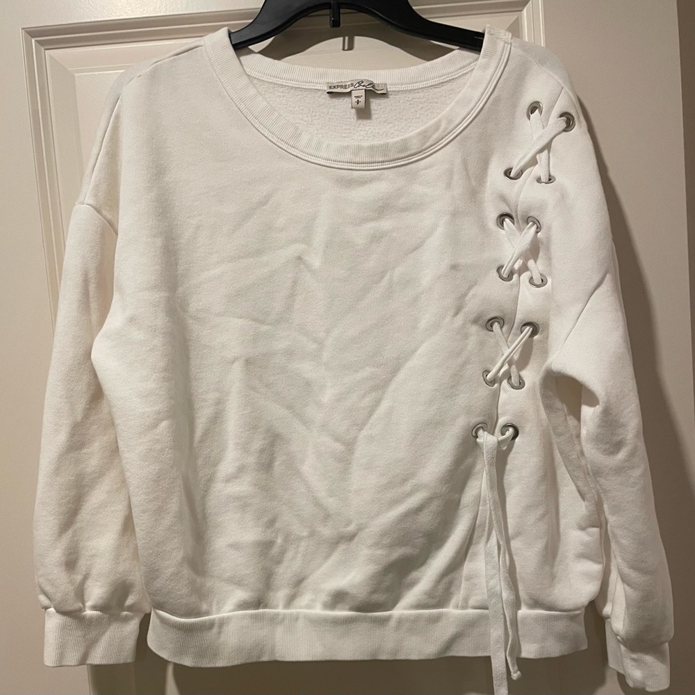 Express Women’s White Sweatshirt